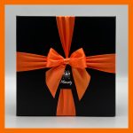 جعبه مربعى مشكى ( رنگ ربان دلخواه) - Image 2